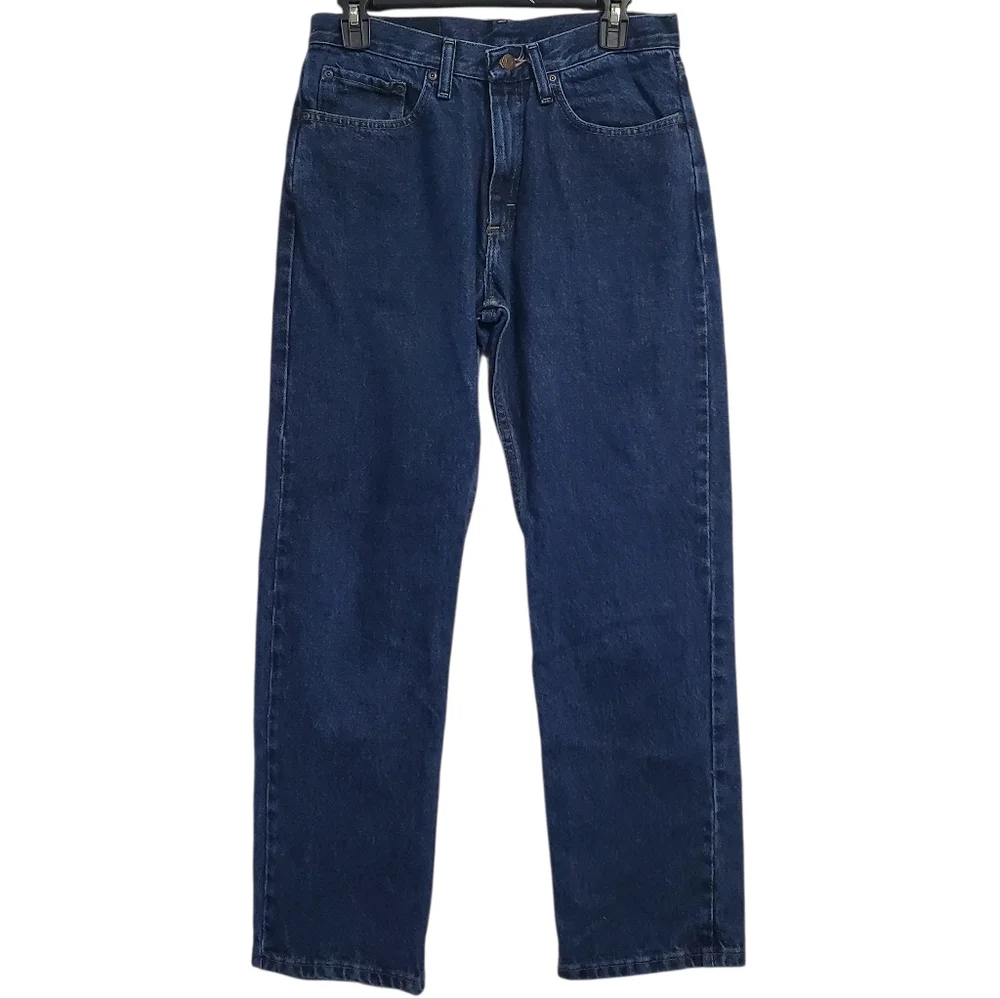 Wrangler Men's Dark Blue Relaxed Jeans Size 30 X 30